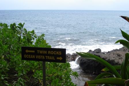 Ocean trail in Hawaii